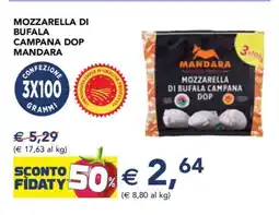 Esselunga Mozzarella di Bufala Campana DOP Mandara offerta