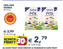 Esselunga FETA DOP KIONAS offerta