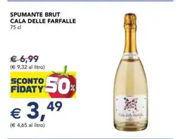 Esselunga SPUMANTE BRUT CALA DELLE FARFALLE 75 cl offerta