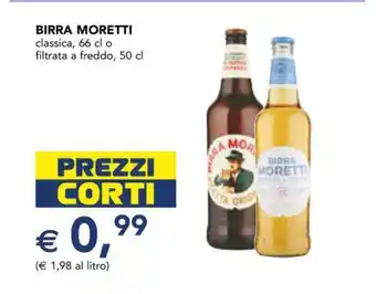 Esselunga BIRRA MORETTI offerta