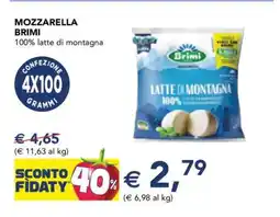 Esselunga MOZZARELLA BRIMI offerta