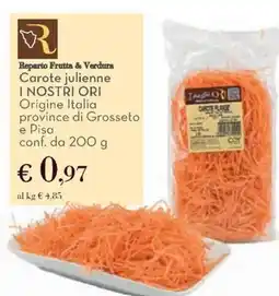 Conad Reparto Frutta & Verdura Carote julienne I NOSTRI ORI offerta