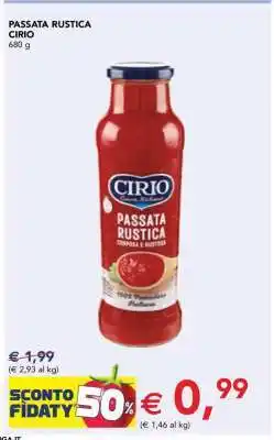 Esselunga Passata Rustica Cirio offerta