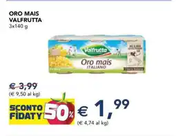 Esselunga ORO MAIS VALFRUTTA offerta