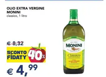 Esselunga Olio Extra Vergine Monini offerta