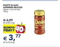 Esselunga Filetti di Alici Superior Delicius offerta