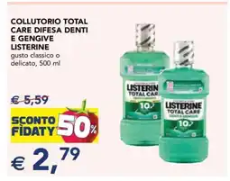 Esselunga COLLUTORIO TOTAL CARE DIFESA DENTI E GENGIVE LISTERINE offerta