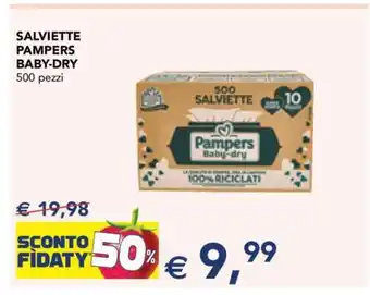 Esselunga Salviette Pampers Baby-Dry offerta