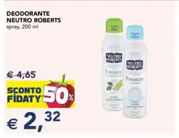 Esselunga DEODORANTE NEUTRO ROBERTS offerta