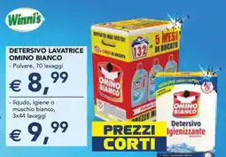 Esselunga DETERSIVO LAVATRICE OMINO BIANCO - Polvere, 70 lavaggi offerta