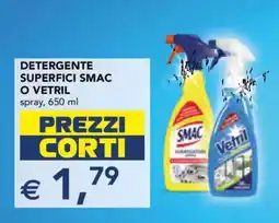 Esselunga DETERGENTE SUPERFICI SMAC O VETRIL offerta