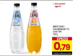 Eurospar BIBITE ZERO SAN BENEDETTO VARI TIPI offerta