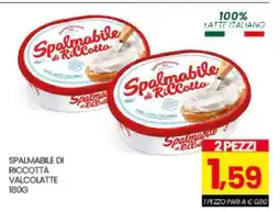 Eurospar SPALMABILE DI RICOTTA VALCOLATTE offerta