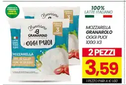 Eurospar Mozzarella Granarolo Oggi puoi offerta