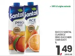 Eurospar SUCCO SANTAL CLASSICI/ ZERO ZUCCHERI VARI GUSTI offerta