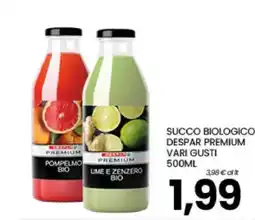 Eurospar SUCCO BIOLOGICO DESPAR PREMIUM VARI GUSTI offerta