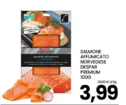 Eurospar SALMONE AFFUMICATO NORVEGESE DESPAR PREMIUM 100G offerta