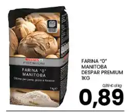 Eurospar FARINA 0 MANITOBA DESPAR PREMIUM 1KG offerta