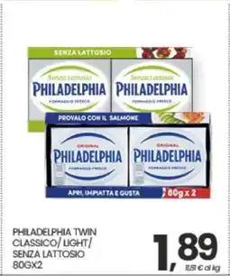 Eurospar PHILADELPHIA TWIN CLASSICO/ LIGHT/ SENZA LATTOSIO offerta