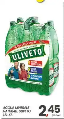 Eurospar Acqua Minerale Naturale Uliveto offerta