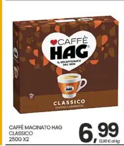 Eurospar CAFFÈ MACINATO HAG CLASSICO offerta
