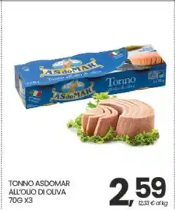 Eurospar TONNO ASDOMAR all’olio di oliva offerta
