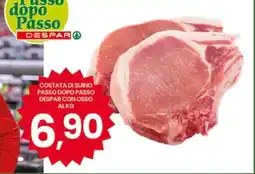 Eurospar COSTATA DI SUINO PASSO DOPO PASSO DESPAR CON OSSO AL KG offerta