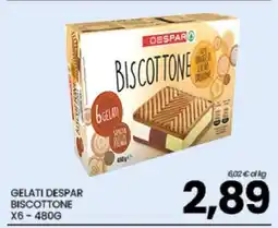Eurospar GELATI DESPAR BISCOTTONE offerta