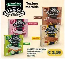 Eurospar BARRETTE EAT NATURAL FETTE ALLA FRUTTA VARI GUSTI offerta