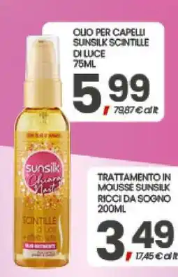 Eurospar OLIO PER CAPELLI SUNSILK SCINTILLE DI LUCE offerta