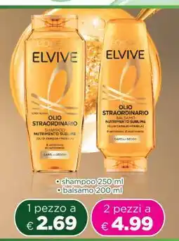 Acqua & Sapone L'Oreal Paris Elvive Olio Straordinario offerta