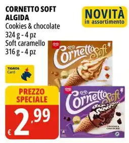 Tigros Cornetto soft ALGIDA offerta