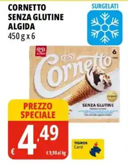 Tigros Cornetto senza glutine ALGIDA offerta