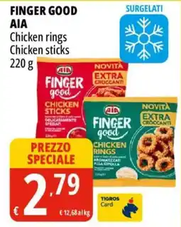 Tigros Finger good aia chicken rings, chicken sticks offerta
