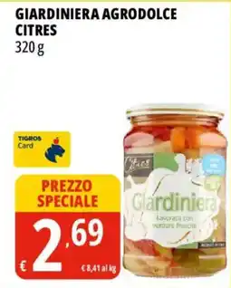 Tigros Giardiniera agrodolce CITRES offerta