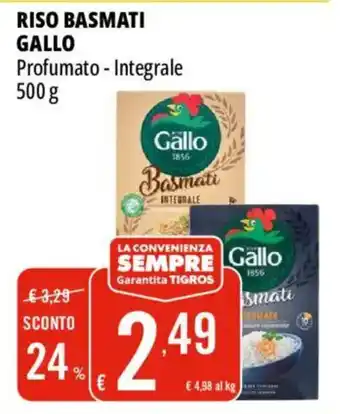 Riso basmati gallo profumato, integrale