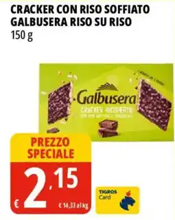 Tigros Cracker con riso soffiato galbusera riso su riso offerta