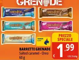 Tigros Barrette grenade salted caramel, oreo offerta