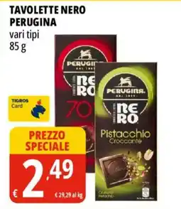 Tigros Tavolette nero PERUGINA offerta
