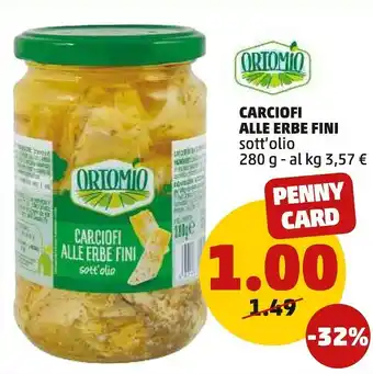 PENNY Carciofi alle erbe fini offerta