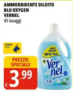 Tigros Ammorbidente diluito blu oxygen VERNEL offerta