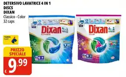 Tigros Detersivo lavatrice 4 in 1 discs DIXAN offerta
