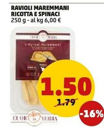 PENNY Ravioli maremmani ricotta e spinaci offerta