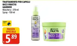 Tigros Trattamento per capelli ricci fructis GARNIER offerta