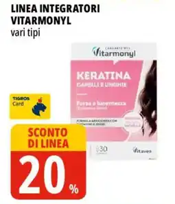 Tigros Linea integratori VITARMONYL offerta
