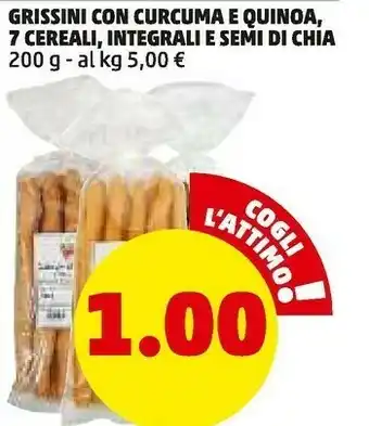 PENNY Grissini con curcuma e quinoa offerta