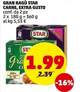 PENNY Gran ragu offerta