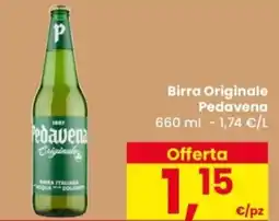 Despar Birra Originale Pedavena offerta
