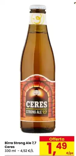 Despar Birra Strong Ale 7,7 Ceres offerta