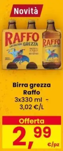 Despar Birra grezza Raffo offerta